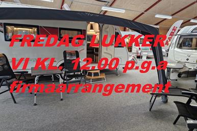 Fredag lukker vi kl. 12.00